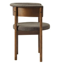 Clea Curved Upholstered Dining Chairs Set of 2 by HouseOfZazla