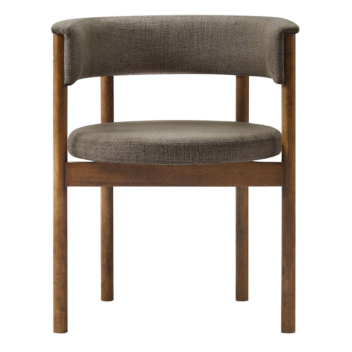 Clea Curved Upholstered Dining Chairs Set of 2, photo 7 of 14