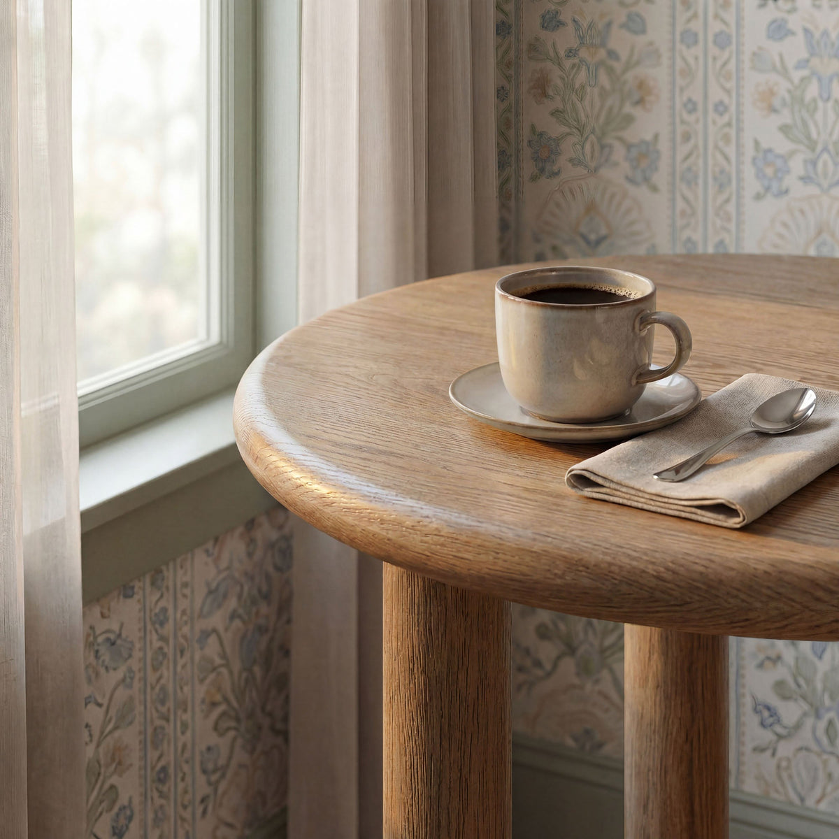 Alvia Round 30" Oak Wood Bar Table by Modway, photo 14 of 14