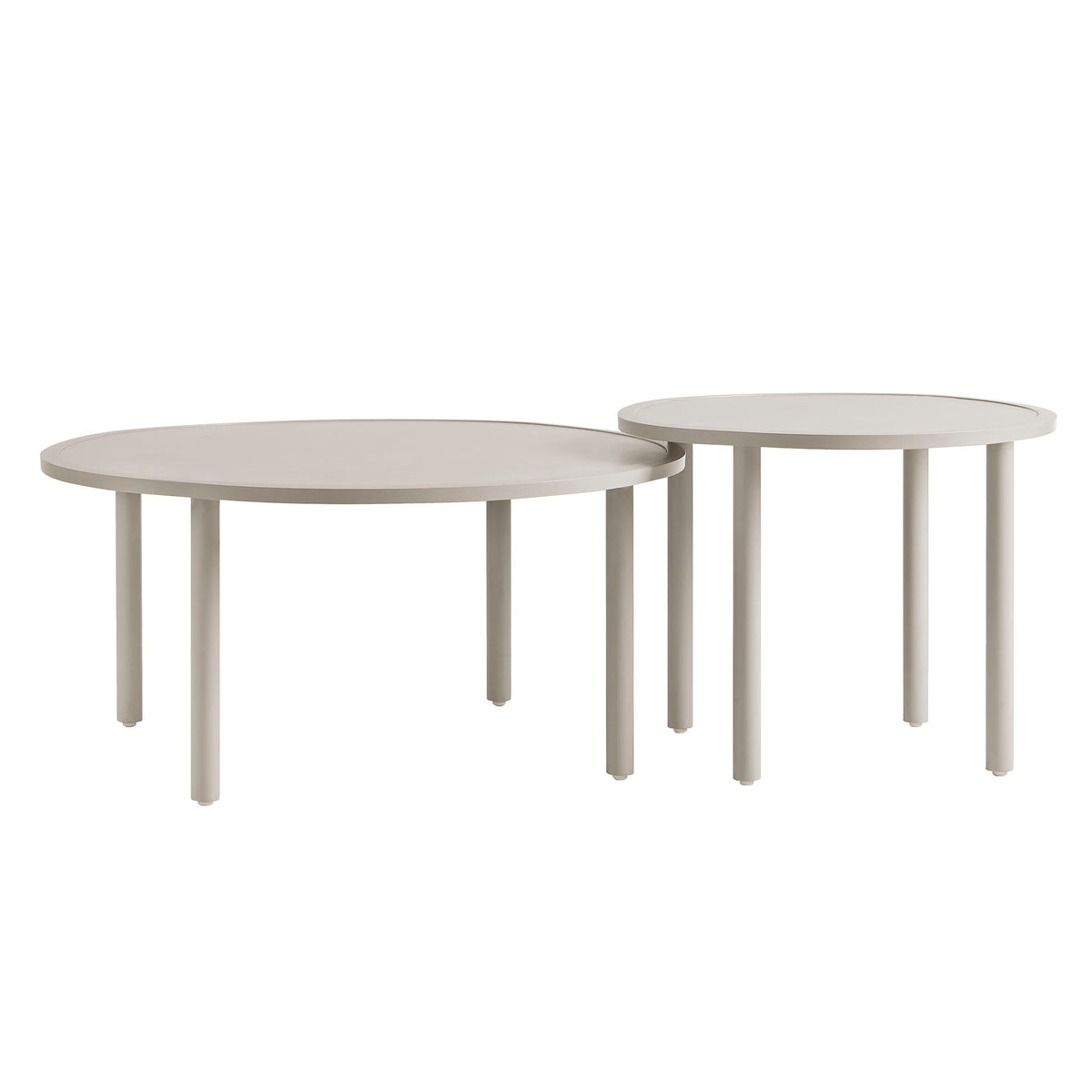 Porta 2 Piece Nesting Outdoor Patio Aluminum Coffee Table Set by Modway, photo 12 of 16