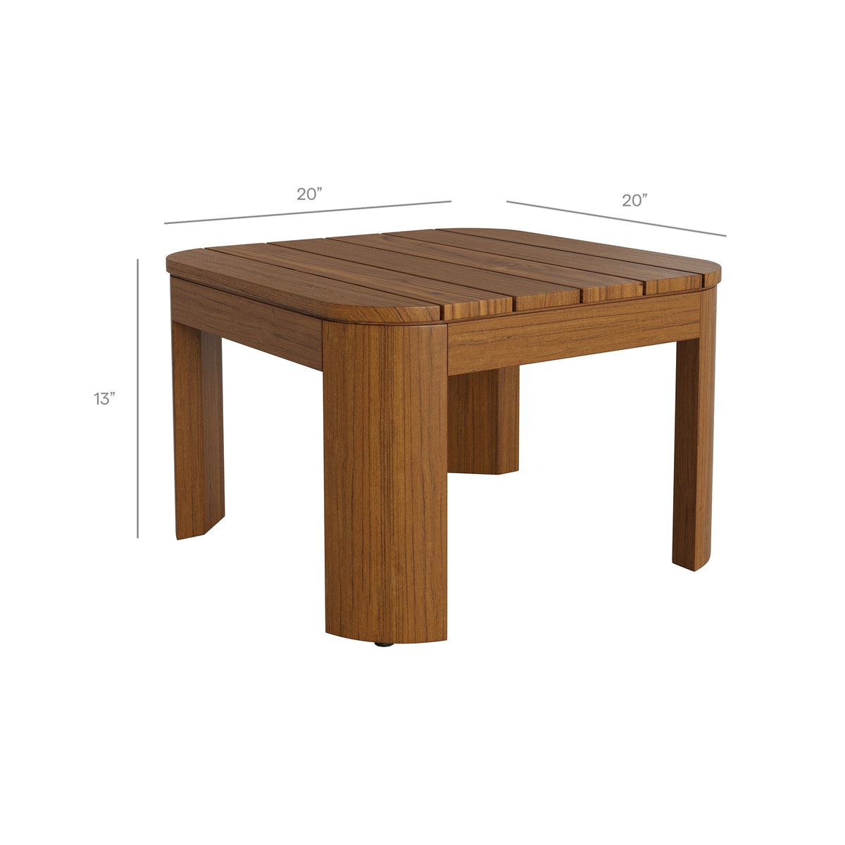 Kona Outdoor Patio Teak Wood Side Table by Modway, photo 11 of 16