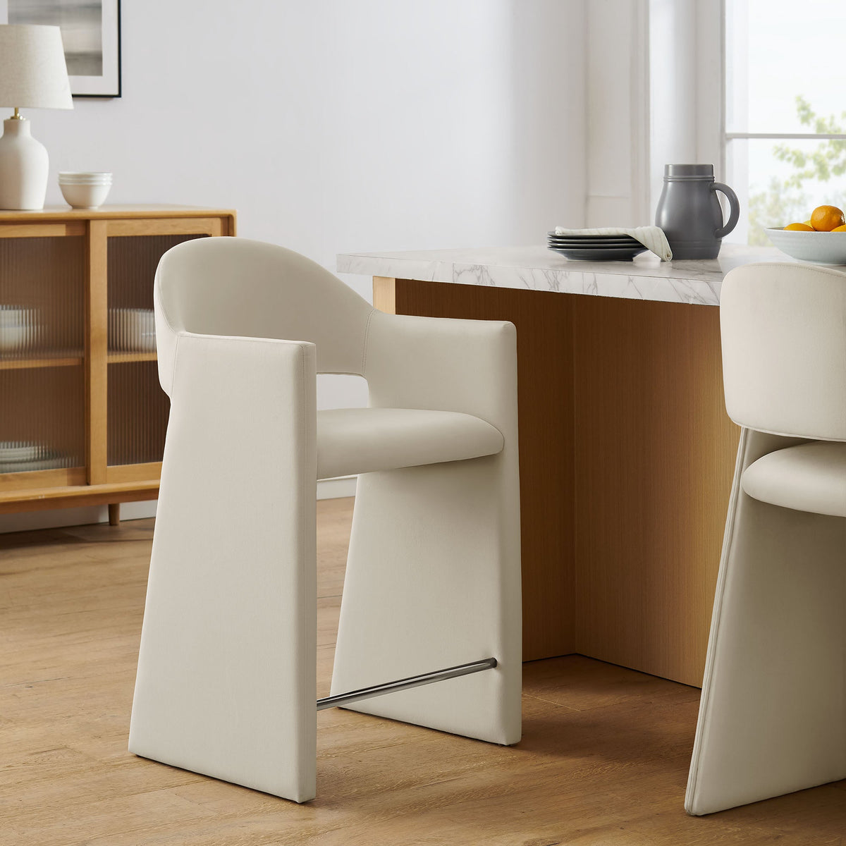 Talia 37 Inch Performance Velvet Counter Stool by Modway, photo 8 of 40