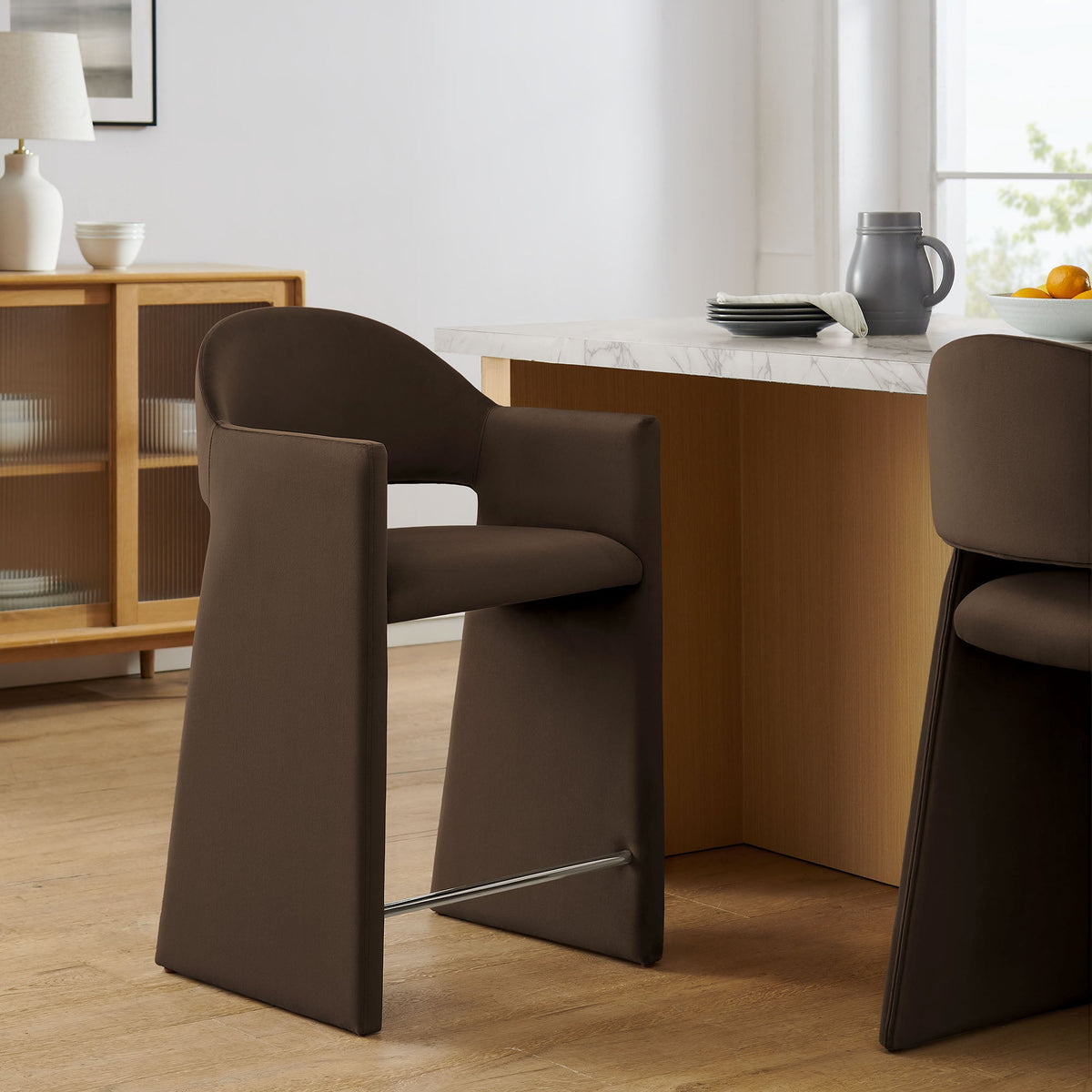 Talia 37 Inch Performance Velvet Counter Stool by Modway, photo 17 of 40