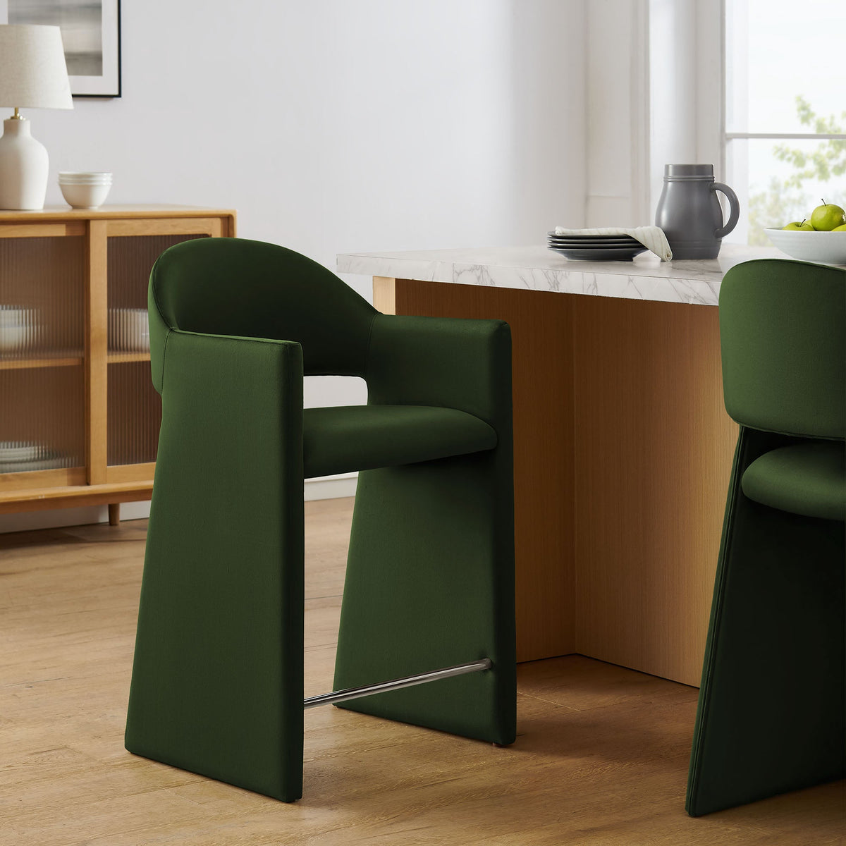 Talia 37 Inch Performance Velvet Counter Stool by Modway, photo 26 of 40