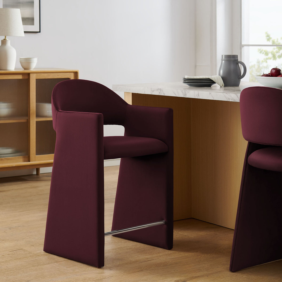 Talia 37 Inch Performance Velvet Counter Stool by Modway, photo 35 of 40