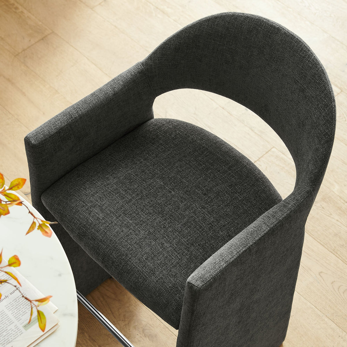 Talia 41 Inch Upholstered Fabric Bar Stool by Modway, photo 9 of 27