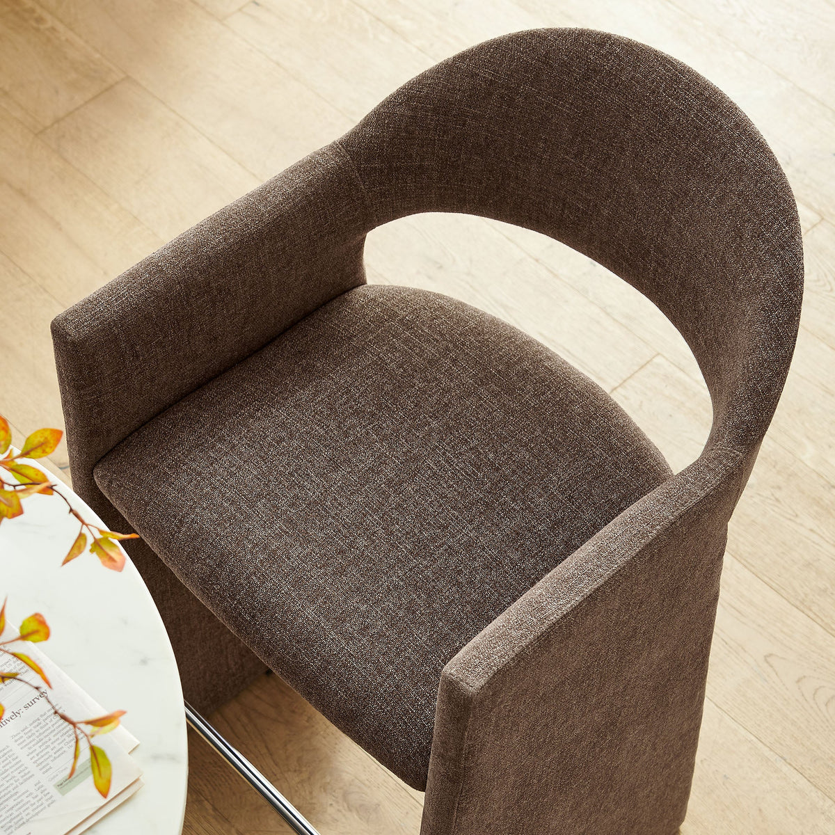 Talia 41 Inch Upholstered Fabric Bar Stool by Modway, photo 27 of 27