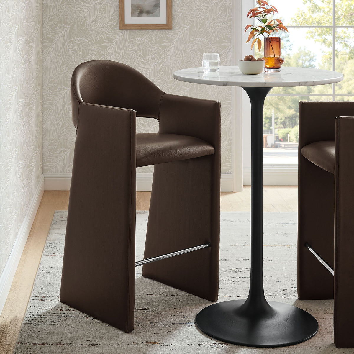 Talia 41 Inch Vegan Leather Bar Stool by Modway, photo 8 of 18