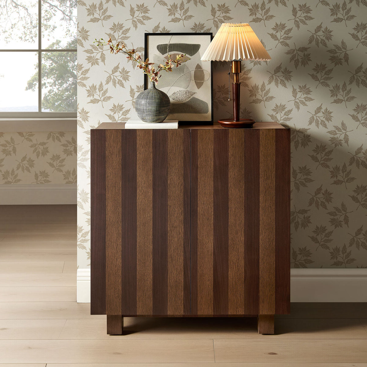 Kline 2-Door Striped Accent Cabinet by Modway, photo 8 of 18