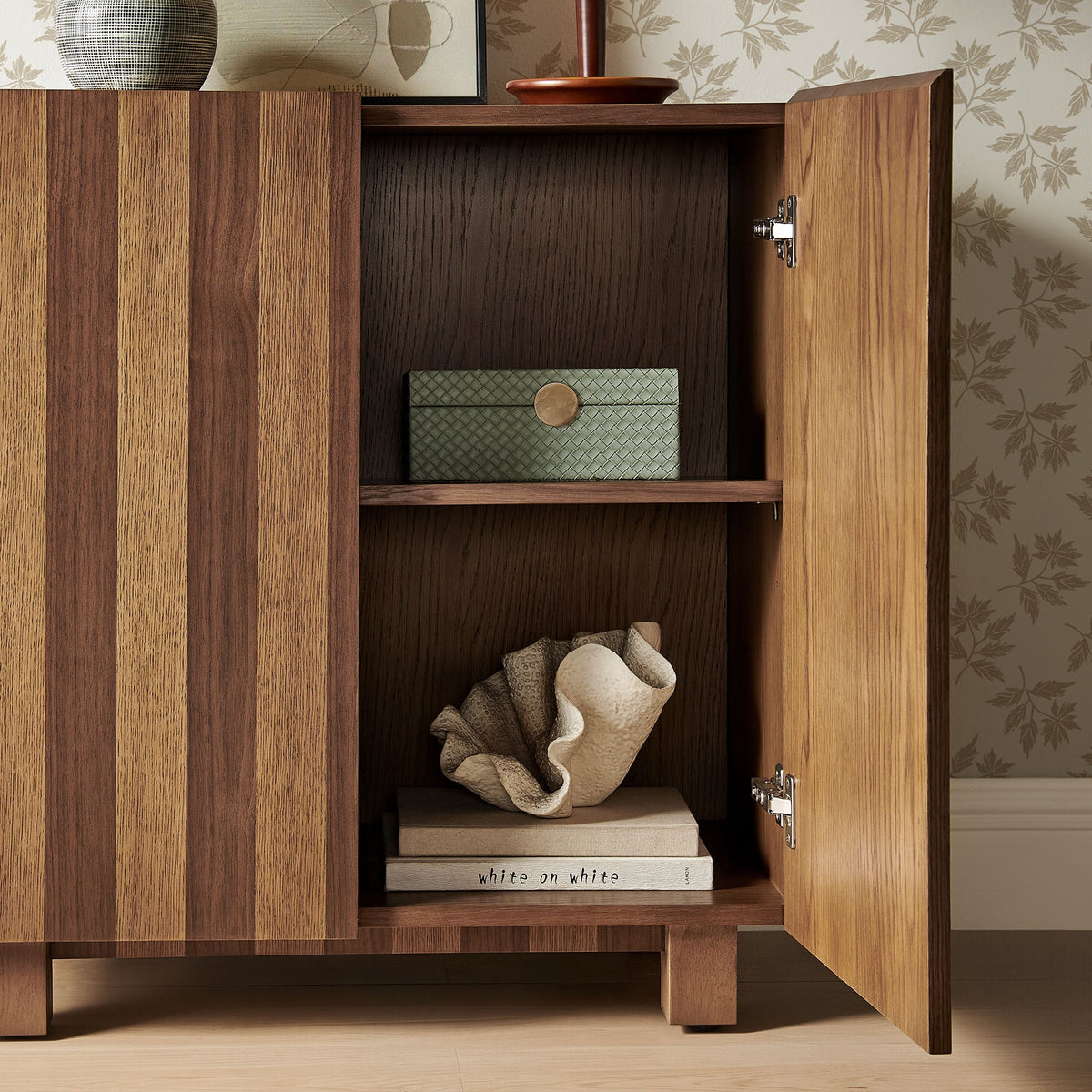 Kline 2-Door Striped Accent Cabinet by Modway, photo 18 of 18