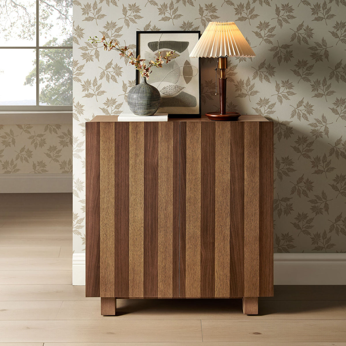 Kline 2-Door Striped Accent Cabinet by Modway, photo 17 of 18