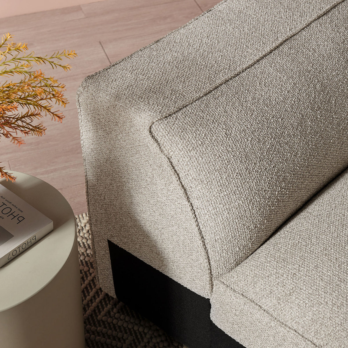 Auren Lattice Bouclé Upholstered Modular Right-Facing Arm Chair by Modway, photo 27 of 27