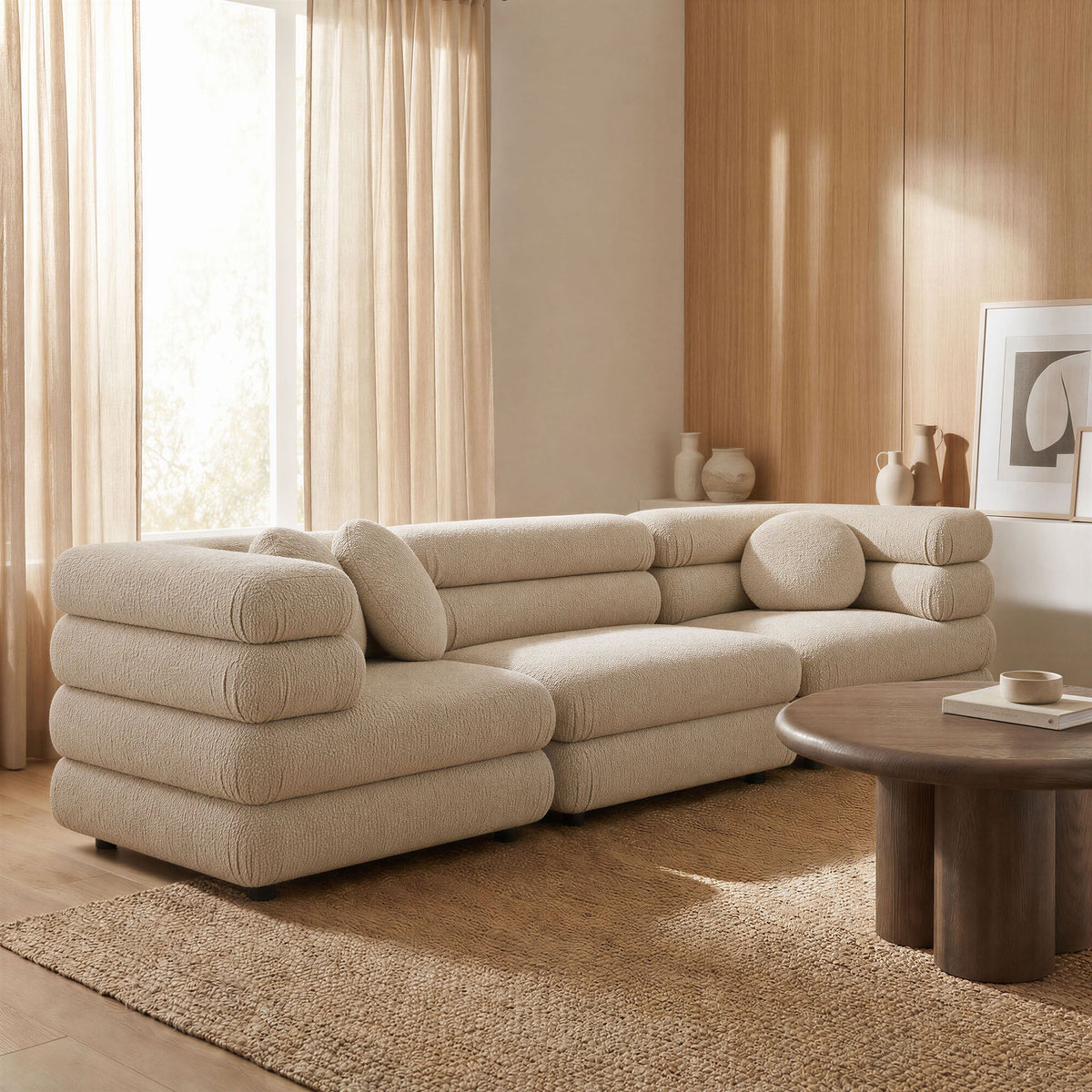 Jubilee 3-Piece Upholstered 3-Piece Modular Sofa Set by Modway, photo 13 of 28