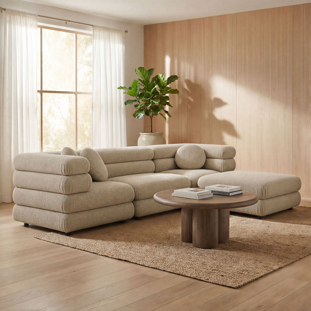 Jubilee 4-Piece Upholstered Modular Sofa Set by Modway, photo 13 of 29