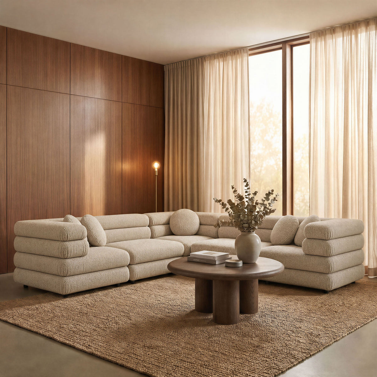 Jubilee 5-Piece Upholstered Modular L-Shaped Sofa Set by Modway, photo 11 of 28