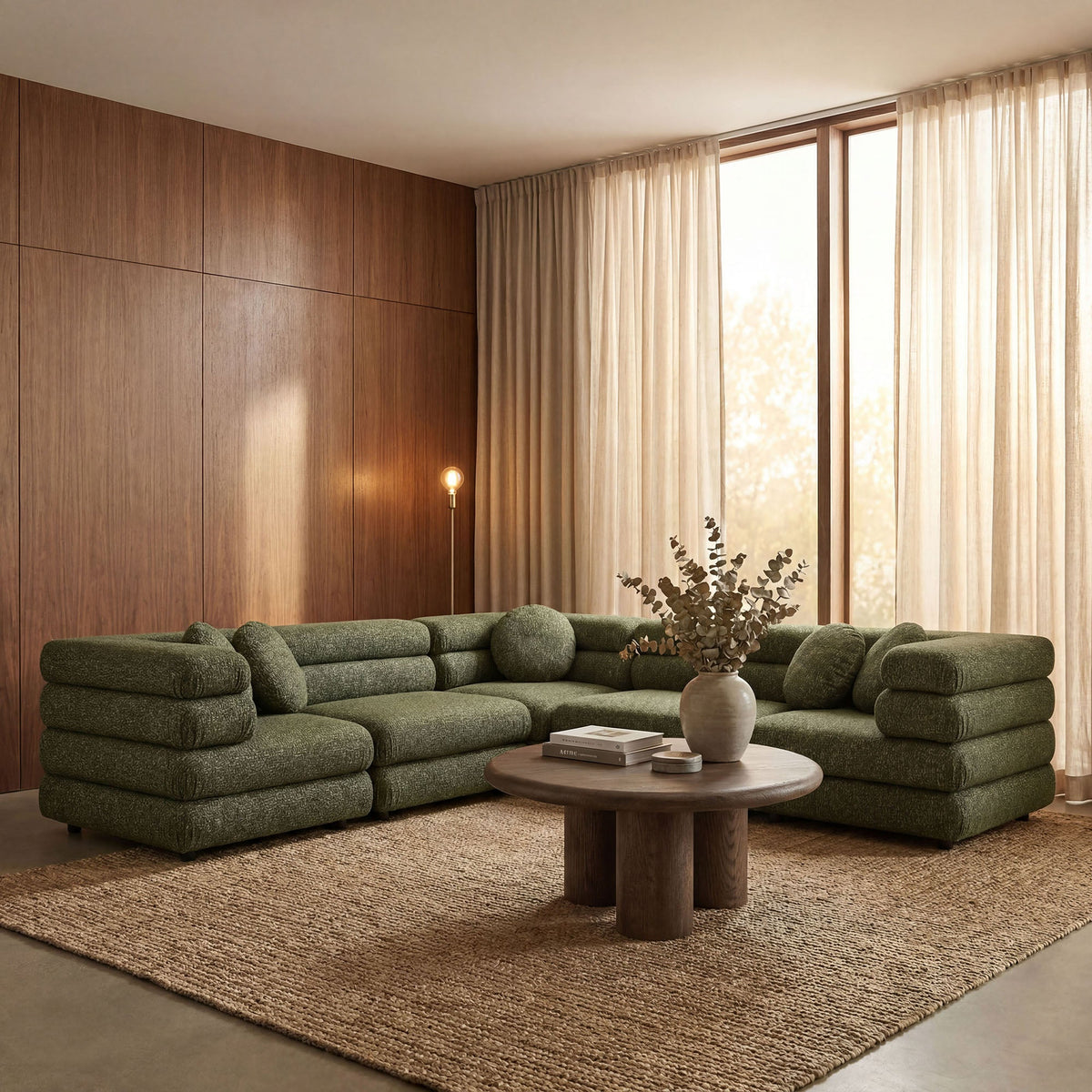 Jubilee 5-Piece Upholstered Modular L-Shaped Sofa Set by Modway, photo 28 of 28