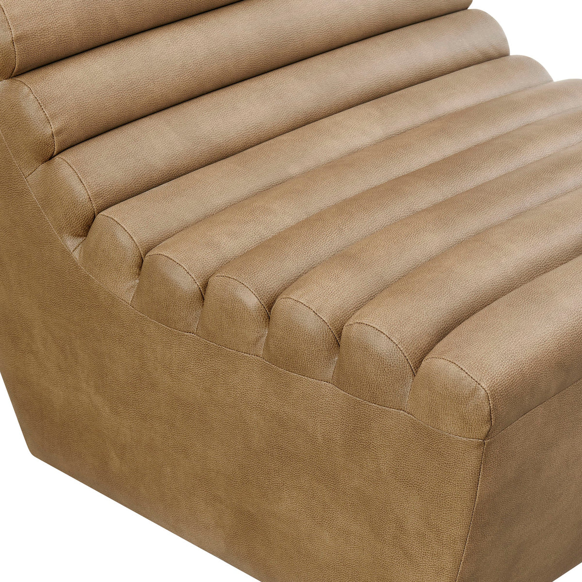 Corbin Vegan Leather Armless Accent Chair by Modway, photo 7 of 9
