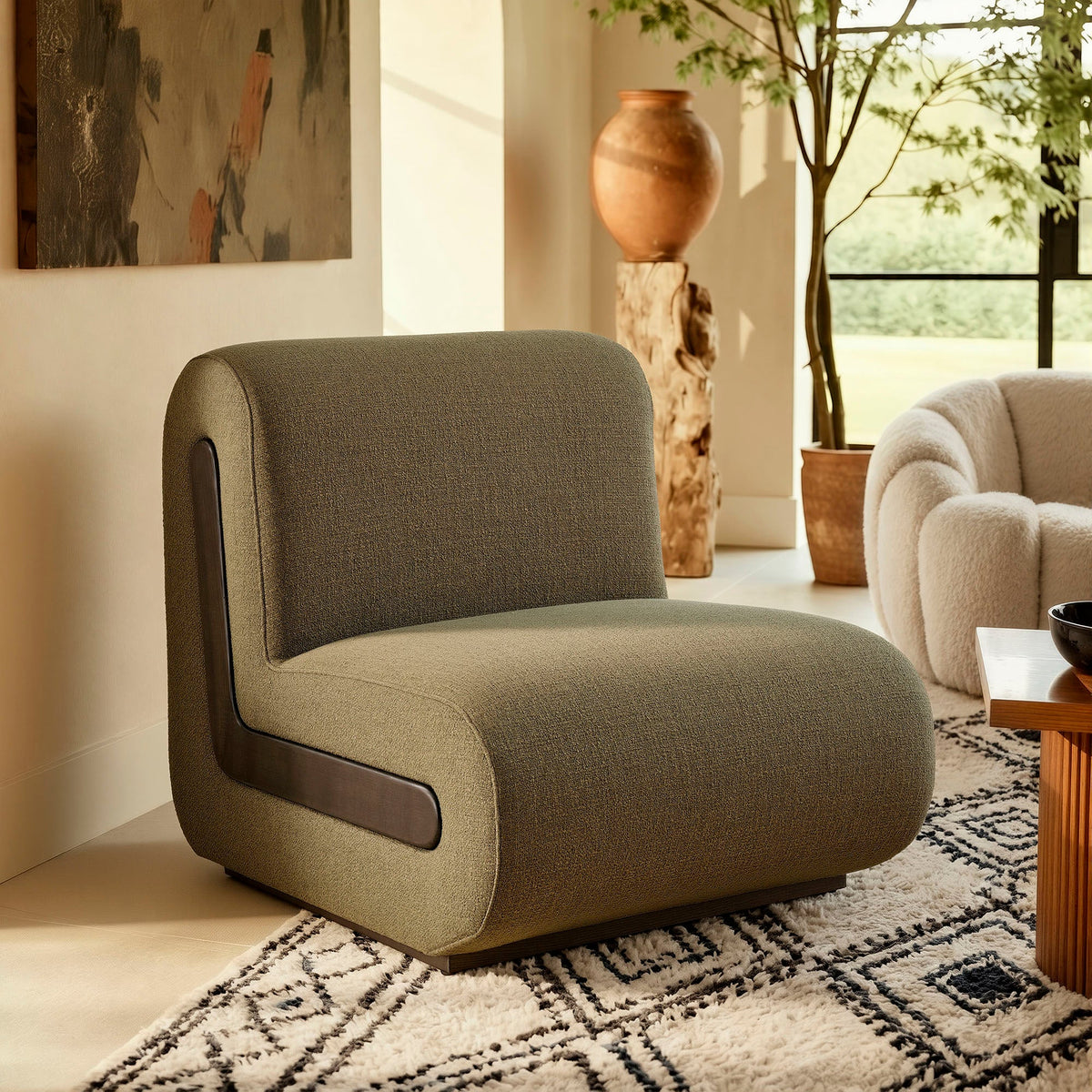 Denby Linen Blend Accent Chair by Modway, photo 17 of 18