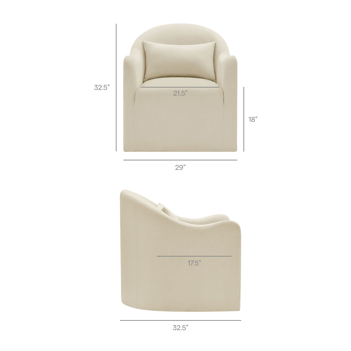Bardot Linen Blend Accent Chair by Modway, photo 30 of 40