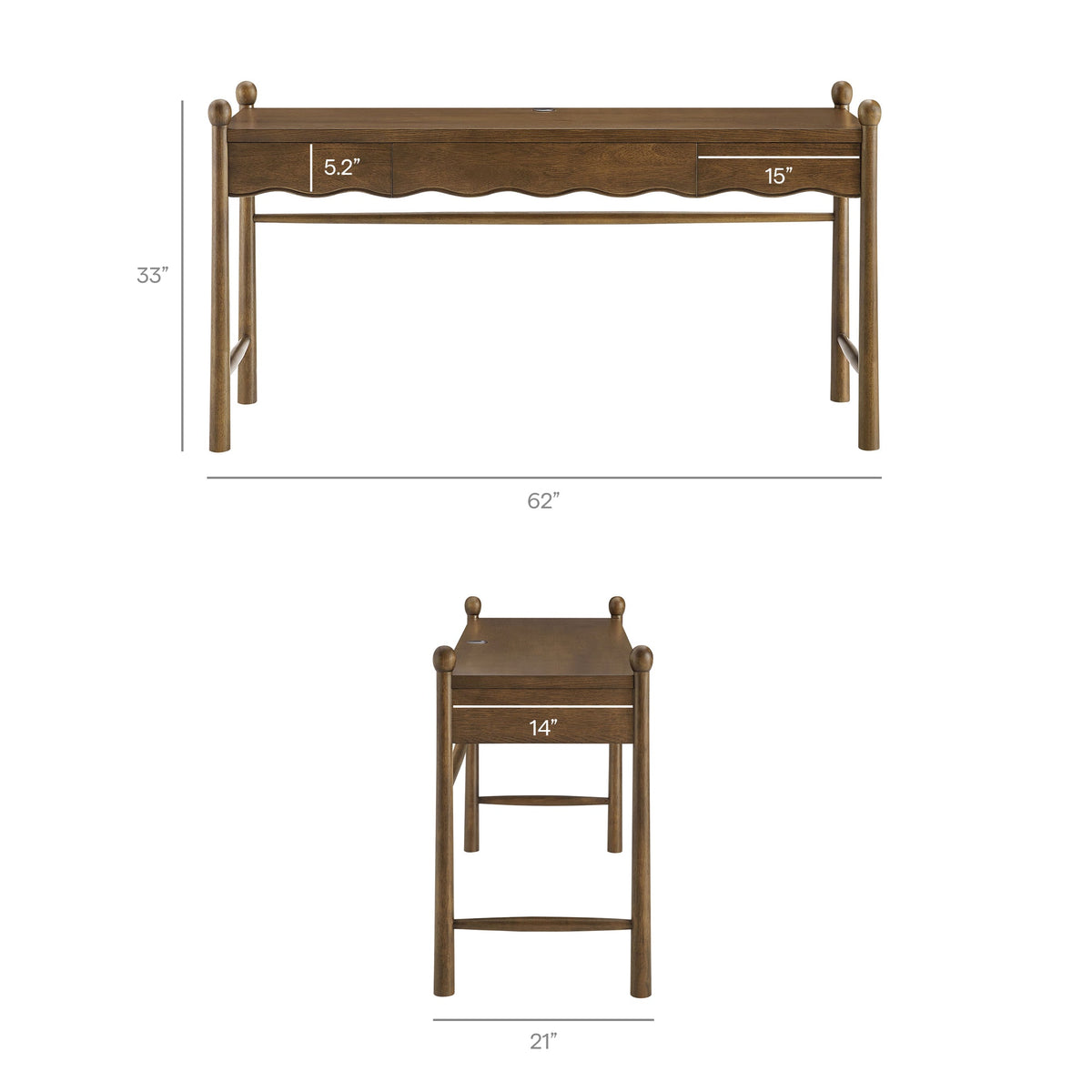 Darcy 62 Inch Wood Computer Desk by Modway, photo 14 of 22