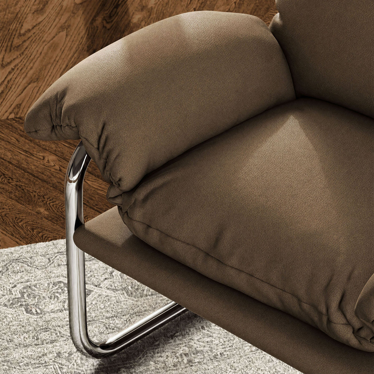 Ansel Vegan Leather Accent Chair by Modway, photo 9 of 18