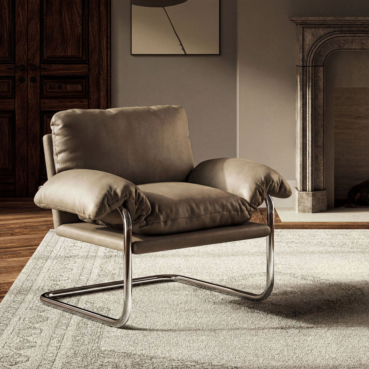 Ansel Vegan Leather Accent Chair by Modway, photo 8 of 18