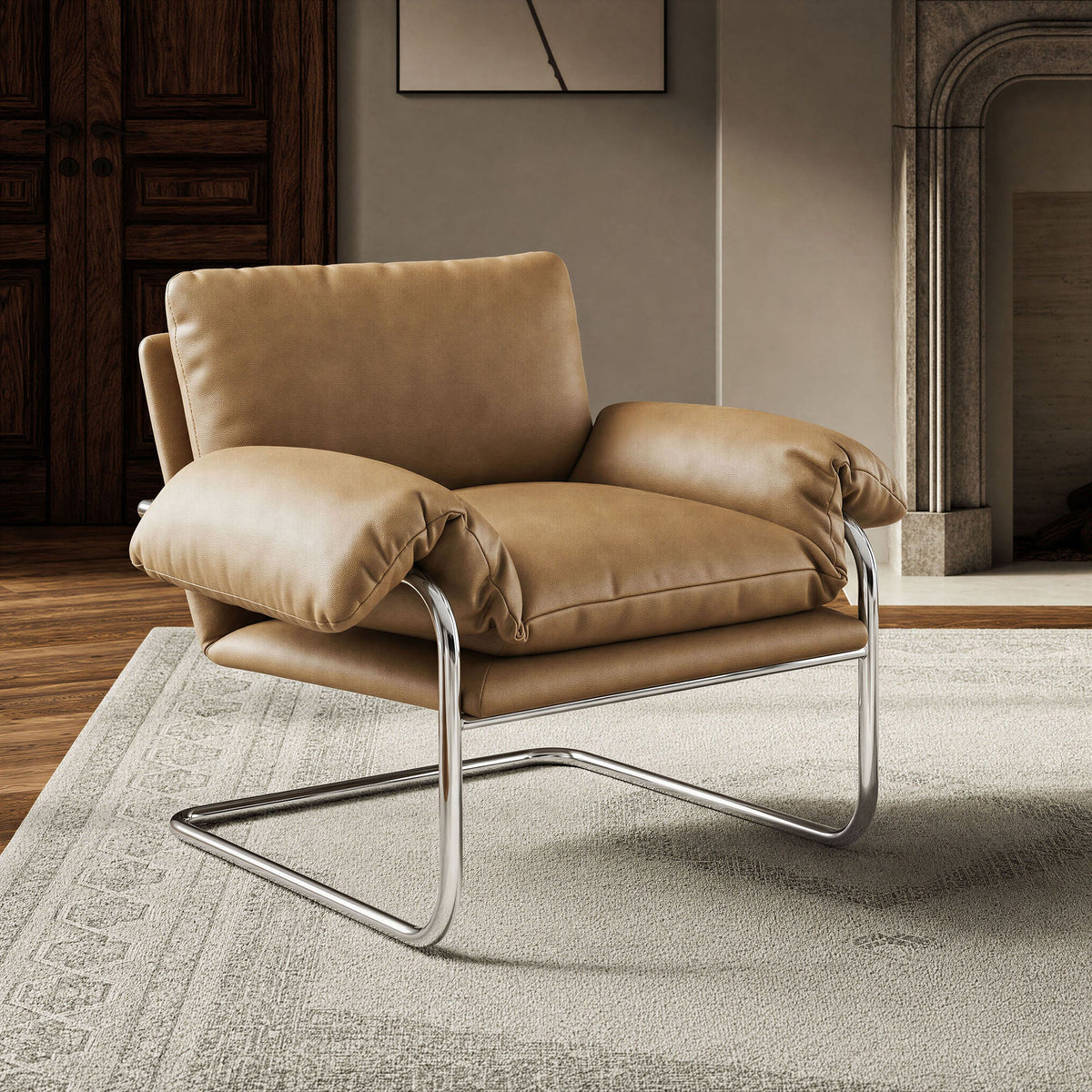 Ansel Vegan Leather Accent Chair by Modway, photo 17 of 18