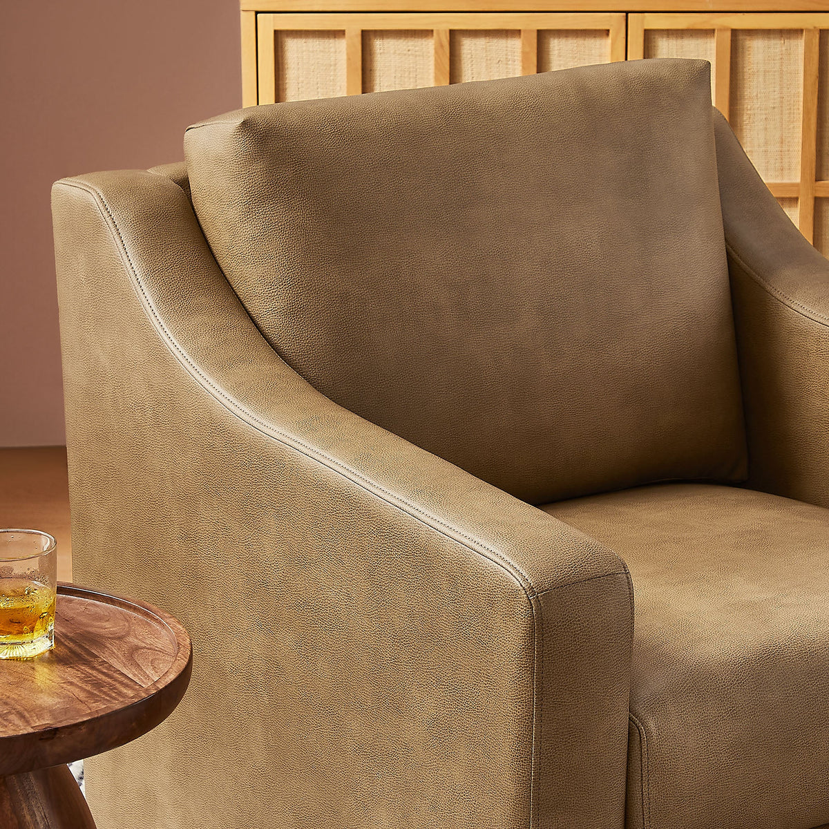 Liora Vegan Leather Swivel Armchair by Modway, photo 18 of 18