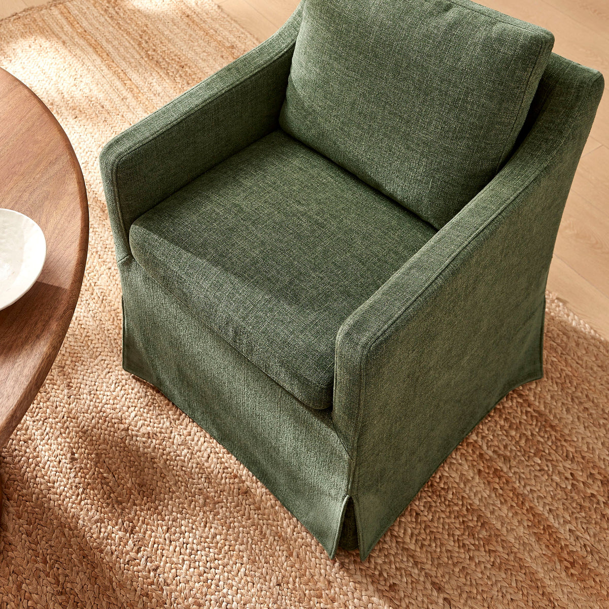 Serene Slipcovered Performance Fabric Dining Armchair by Modway, photo 9 of 40