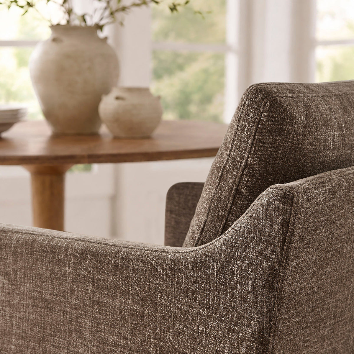 Serene Slipcovered Performance Fabric Dining Armchair by Modway, photo 29 of 40
