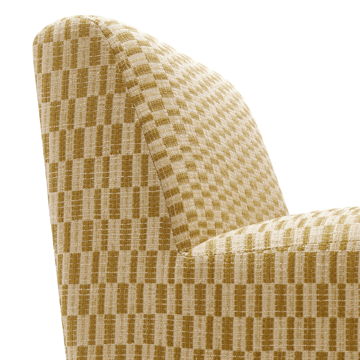 Amita Checked Woven Fabric Armless Accent Chair by Modway, photo 16 of 18