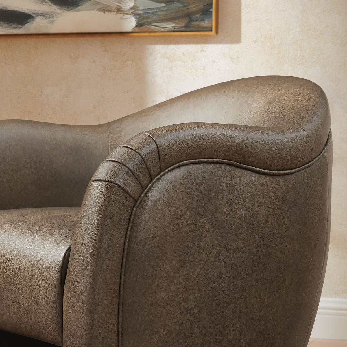Compose Barrel Vegan Leather Accent Chair by Modway, photo 27 of 36