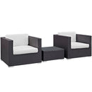 Burrow 3 Piece Outdoor Patio Sofa Set by Modway by HouseOfZazla