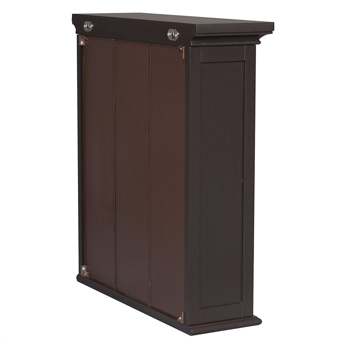 Dark Espresso 2-Door Bathroom Wall Cabinet with Open Shelf, photo 3 of 3