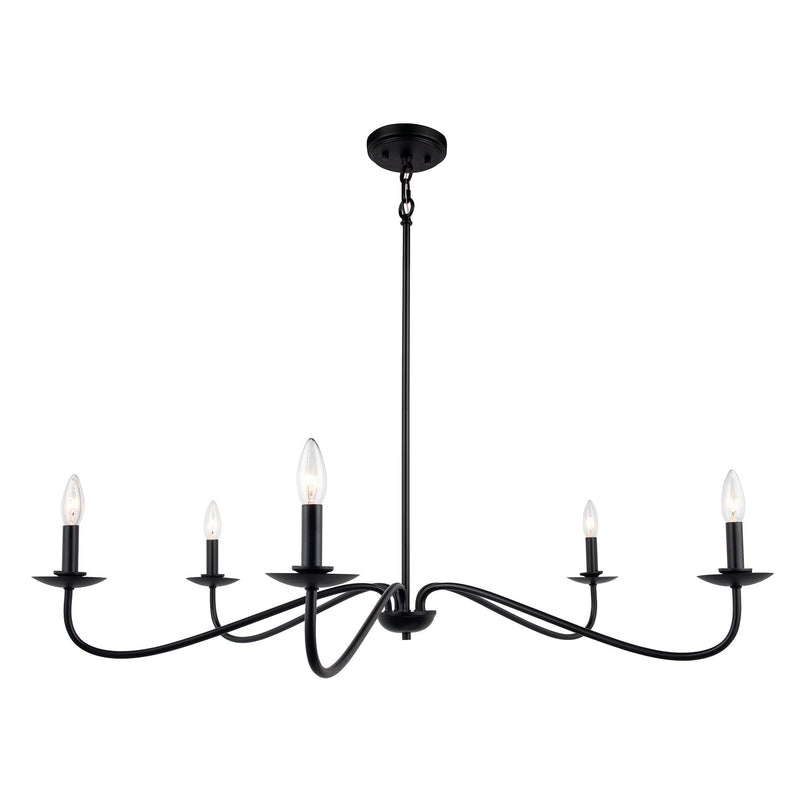 Ellie 5-Light Elegant Industrial Dimmable Chandelier