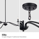 Ellie 5-Light Elegant Industrial Dimmable Chandelier