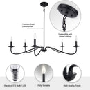 Ellie 5-Light Elegant Industrial Dimmable Chandelier