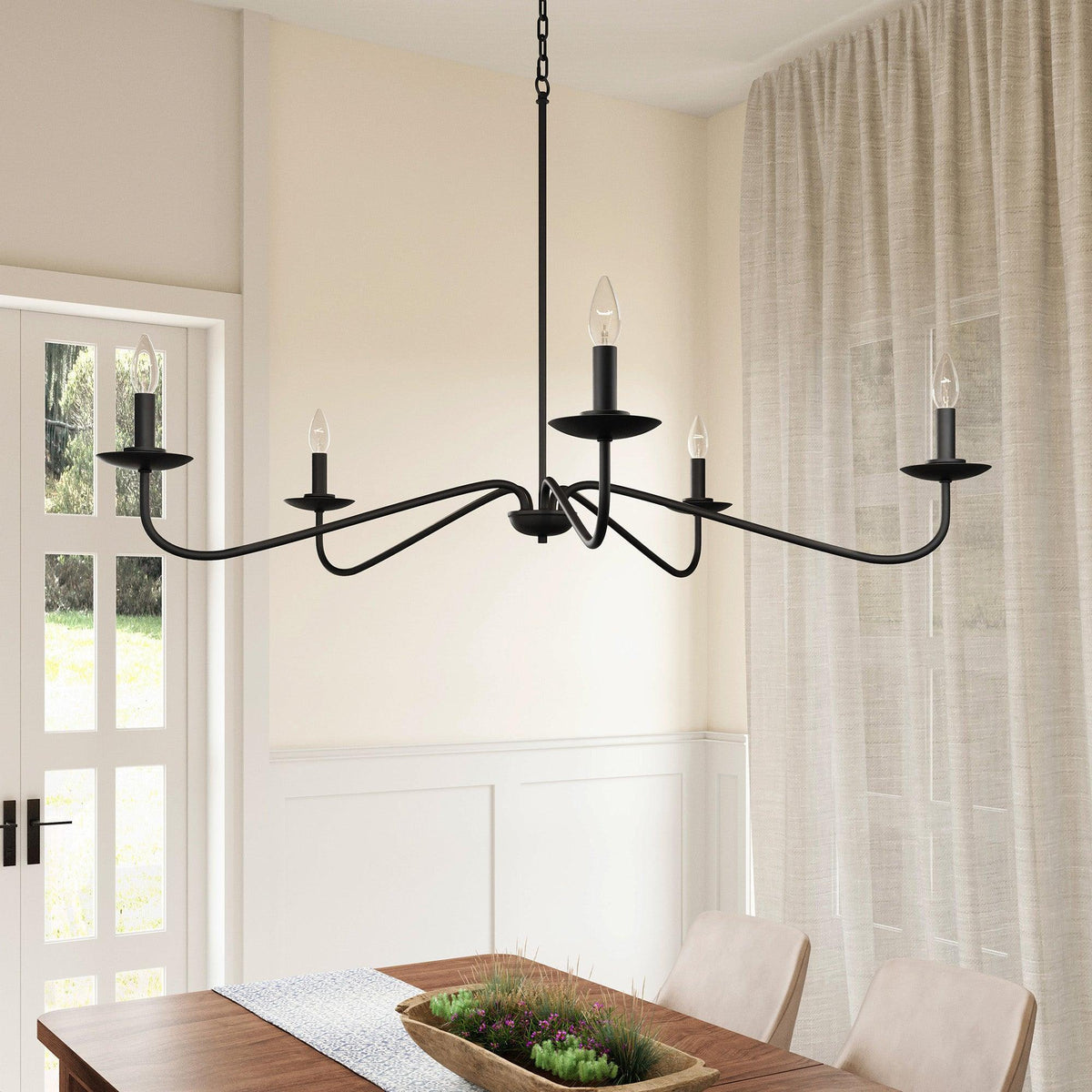 Ellie 5-Light Elegant Industrial Dimmable Chandelier, photo 6 of 20