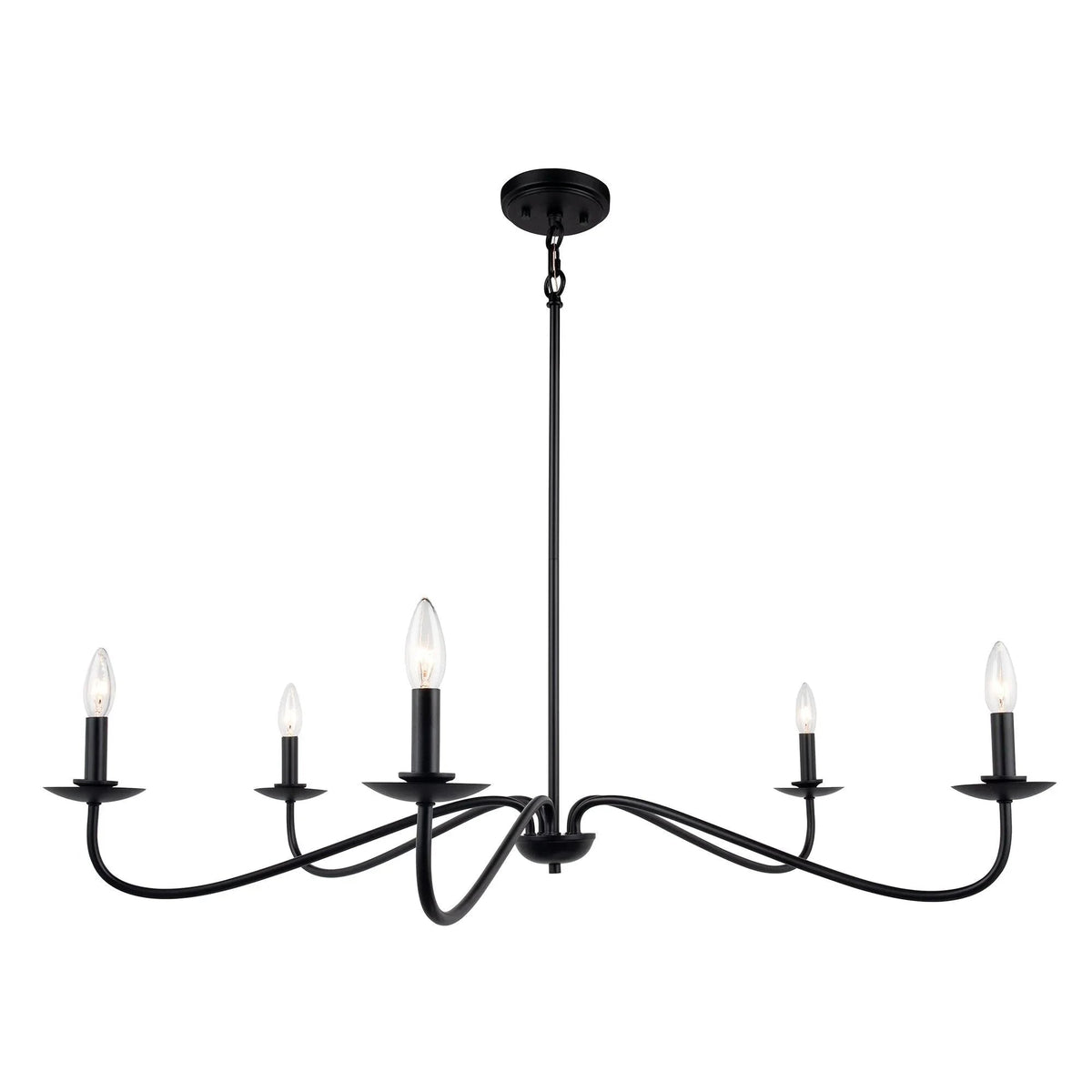 Ellie 5-Light Elegant Industrial Dimmable Chandelier, photo 10 of 20