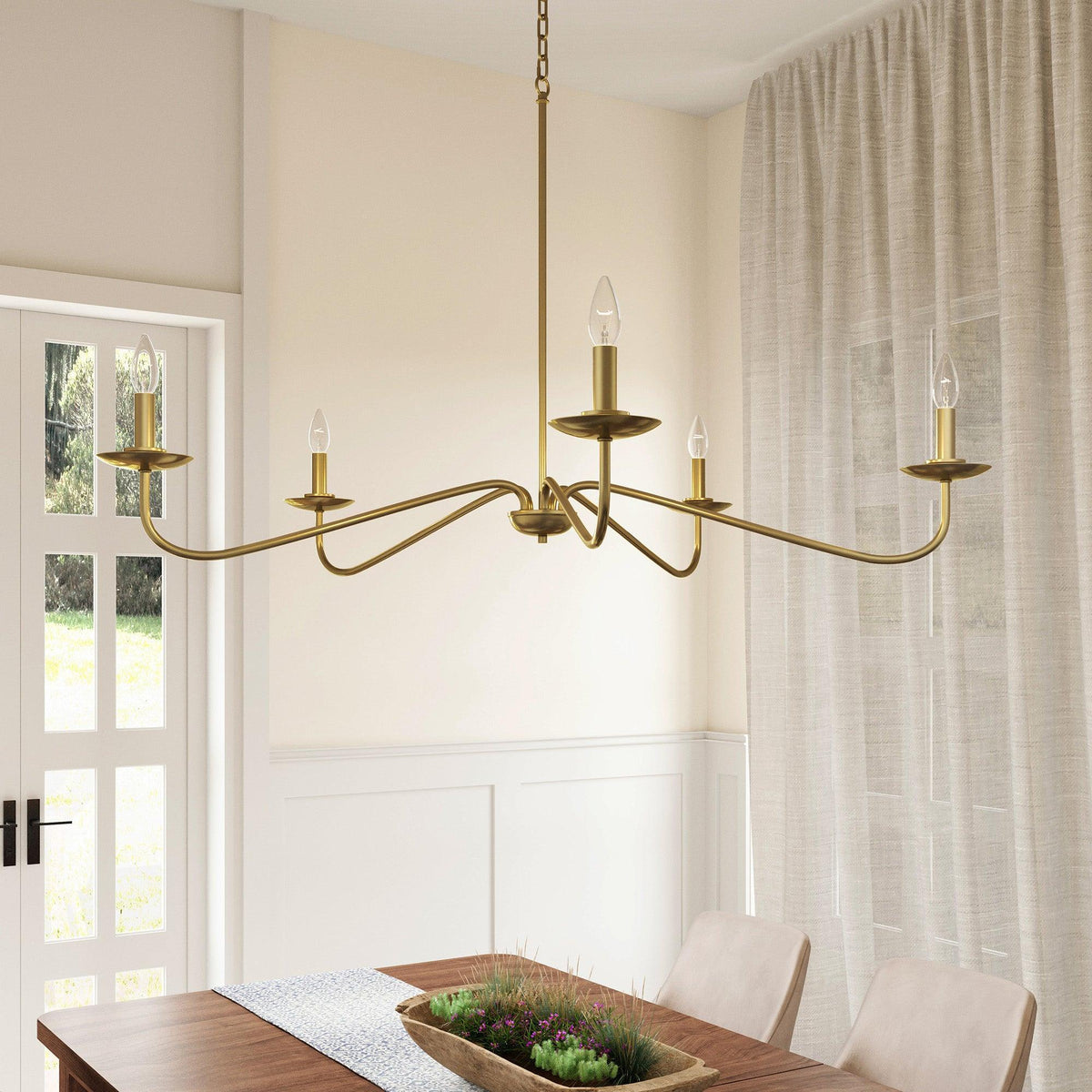 Ellie 5-Light Elegant Industrial Dimmable Chandelier, photo 14 of 20
