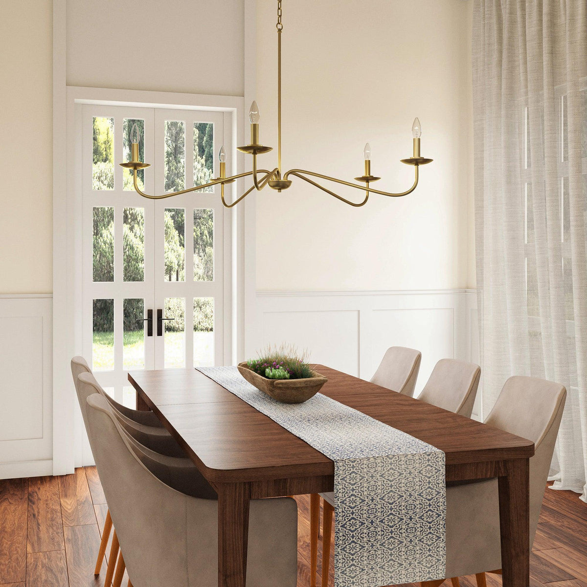 Ellie 5-Light Elegant Industrial Dimmable Chandelier, photo 13 of 20