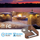 ELC02 8-Pack 3W LED Aluminum Hardscape Lighting Right Angle 3CCT Retaining Wall Lights, 12V Low Voltage Landscape Lights
