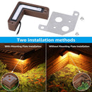 ELC02 8-Pack 3W LED Aluminum Hardscape Lighting Right Angle 3CCT Retaining Wall Lights, 12V Low Voltage Landscape Lights