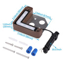 ELC02 8-Pack 3W LED Aluminum Hardscape Lighting Right Angle 3CCT Retaining Wall Lights, 12V Low Voltage Landscape Lights