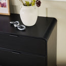 Elias 6-Drawer Contemporary Dresser with Curved Top
