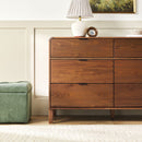 Elias 6-Drawer Contemporary Dresser with Curved Top