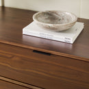 Elias 6-Drawer Contemporary Dresser with Curved Top