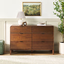 Elias 6-Drawer Contemporary Dresser with Curved Top