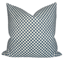 Elkhart Pillow Cover in Blue, Schumacher Textiles