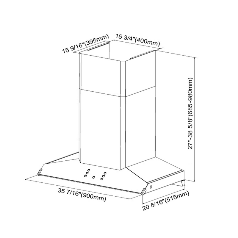 36" Wall Mount Perimeter Vent Series | EMG9030